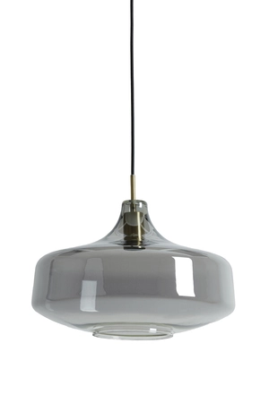 Light & Living Hanglamp Ø39,5x27 cm SOLNA antiek brons+smoke glas - afbeelding 1