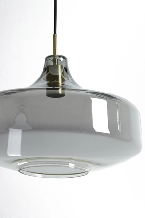 Light & Living Hanglamp Ø39,5x27 cm SOLNA antiek brons+smoke glas - afbeelding 2