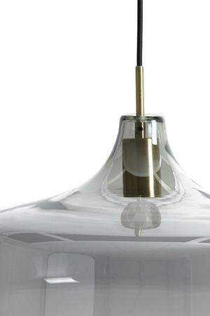 Light & Living Hanglamp Ø39,5x27 cm SOLNA antiek brons+smoke glas - afbeelding 3
