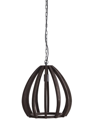 Light & Living Hanglamp Ø40x42 cm BARSIA hout donker bruin - afbeelding 1