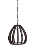 Light & Living Hanglamp Ø40x42 cm BARSIA hout donker bruin - afbeelding 1