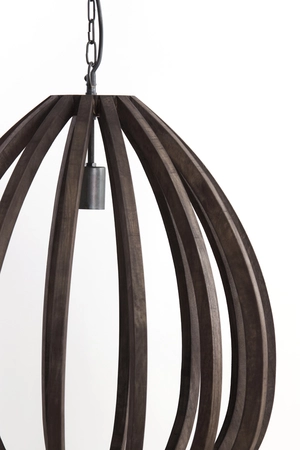 Light & Living Hanglamp Ø40x42 cm BARSIA hout donker bruin - afbeelding 2