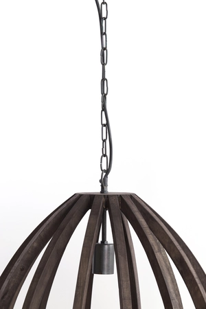 Light & Living Hanglamp Ø40x42 cm BARSIA hout donker bruin - afbeelding 3