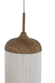 Light & Living Hanglamp 5 lampen 117x10x27cm DANIA hout crème - afbeelding 5