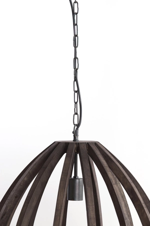 Light & Living Hanglamp Ø50x54 cm BARSIA hout donker bruin - afbeelding 3