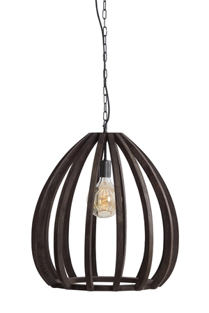 Light & Living Hanglamp Ø50x54 cm BARSIA hout donker bruin - afbeelding 7