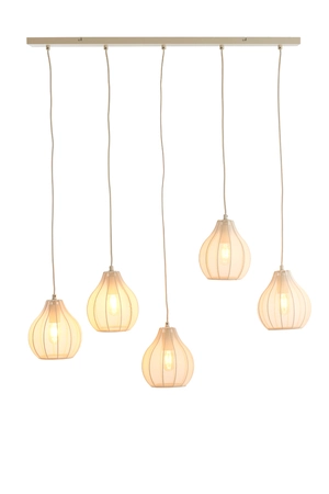 Light & Living Hanglamp 5L 100x15x21,5 cm ELATI zand - afbeelding 8