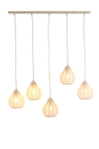 Light & Living Hanglamp 5L 100x15x21,5 cm ELATI zand - afbeelding 8