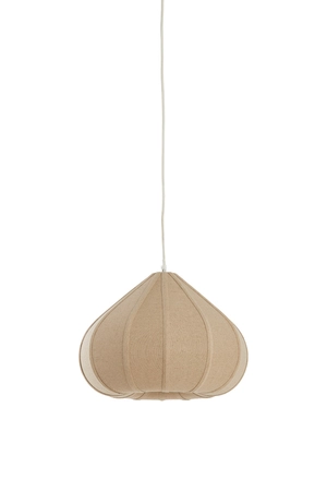 Light & Living Hanglamp D40x28.5 cm ZUBEDA linnen naturel - afbeelding 1