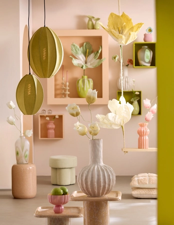 Light & Living Keramieken Deco Vaas SENAGO D27x40.5 cm Crème - afbeelding 4