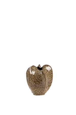 Light & Living Keramieken Deco Vaas TOPITA D21x25cm Crème Bruin - afbeelding 1