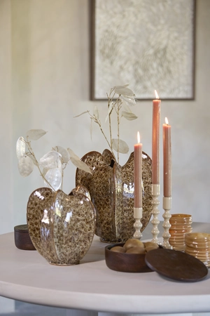 Light & Living Keramieken Deco Vaas TOPITA D21x25cm Crème Bruin - afbeelding 4