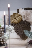 Light & Living Kussen Velora 42X42 cm Bruin Crème - afbeelding 5