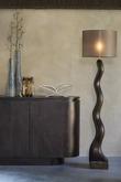 Light & Living Lampenkap cilinder 40-40-30 cm BRANFO linnen donker bruin - afbeelding 2