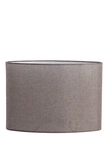 Light & Living Lampenkap ovaal 45-21-32 cm BRANFO linnen donker bruin - afbeelding 1