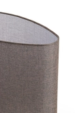 Light & Living Lampenkap ovaal 45-21-32 cm BRANFO linnen donker bruin - afbeelding 4