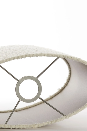 Light & Living Lampenkap ovaal recht smal 30-15-25 cm BOLERO wit - afbeelding 4