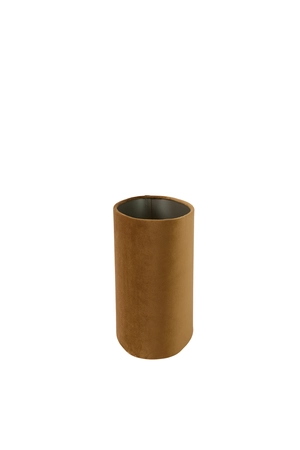 Light & Living Lampenkap ovaal recht smal 30-15-25 cm VELOURS cognac - afbeelding 3