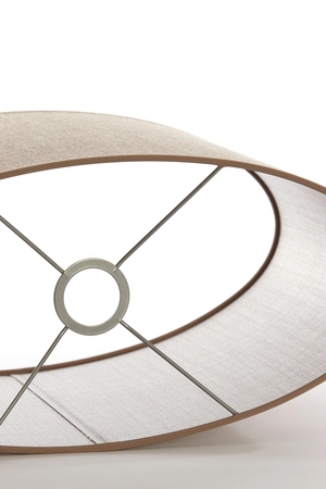 Light & Living Lampenkap ovaal recht smal 45-21-32 cm CADEN beige - afbeelding 4