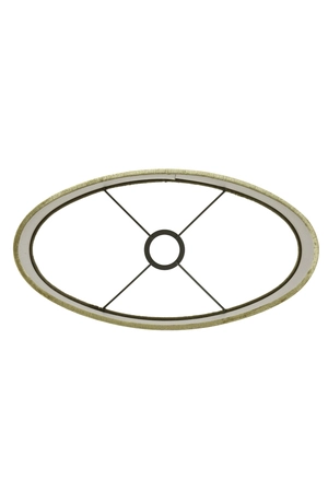 Light & Living Lampenkap ovaal recht smal 45-21-32 cm GEMSTONE olive - afbeelding 4