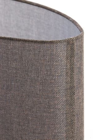 Light & Living Lampenkap Oval 38-17,5-28 Cm Branfo Linen Dark Brown - afbeelding 5