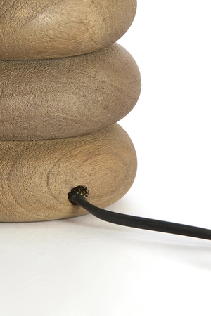 Light & Living Lampvoet Ø12x21 cm BUDONGO hout grijs-donker bruin - afbeelding 4