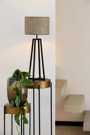 Light & Living Lampvoet 21x21x56 cm MILEY mat zwart - afbeelding 2