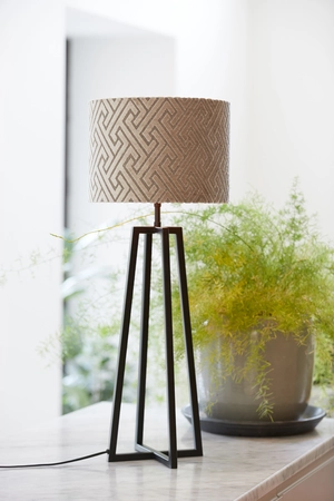 Light & Living Lampvoet 21x21x56 cm MILEY mat zwart - afbeelding 3