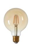 Light & Living LED globe Ø9,5x14 cm LIGHT 4W amber E27 dimbaar