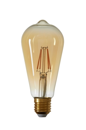 Light & Living LED hoekig D6.5x14.5cm LIGHT 4W amb E27 - afbeelding 1