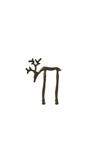Light & Living Metalen Ornament DEER 15x6x20 cm Bruin-brons - afbeelding 1