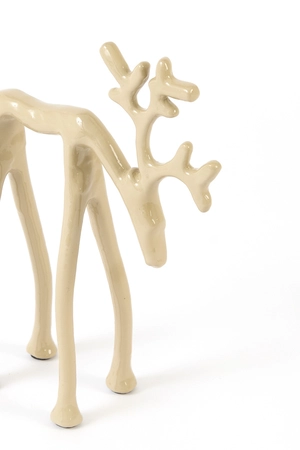 Light & Living Metalen Ornament DEER 15x6x20 cm Zand - afbeelding 3