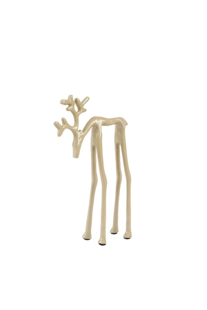 Light & Living Metalen Ornament DEER 15x6x25 cm Zand - afbeelding 2