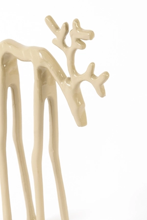 Light & Living Metalen Ornament DEER 15x6x25 cm Zand - afbeelding 3