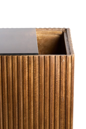 Light & Living Pillar 30x30x60 cm GATURA wood dark brown+glass brown - afbeelding 4