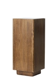 Light & Living Pillar 35x35x80 cm GATURA wood dark brown+glass brown