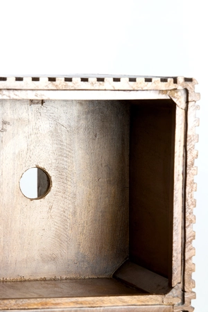 Light & Living Pillar 35x35x80 cm GATURA wood dark brown+glass brown - afbeelding 5