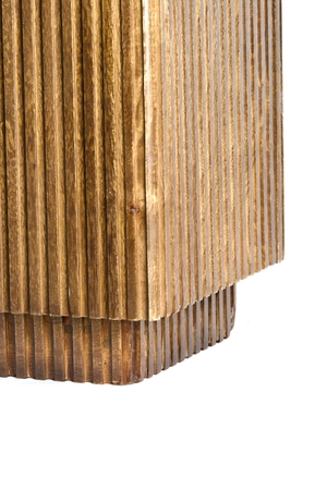 Light & Living Pillar 35x35x80 cm GATURA wood dark brown+glass brown - afbeelding 6