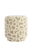 Light & Living Pouf Ø40x44 cm DAVONTE taupe+beige - afbeelding 2
