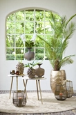 Light & Living Set van 2 Bijzettafel ZECA Marmer Ø41x49+Ø48x53 cm Taupe Antiek Brons - afbeelding 6