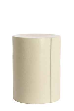 Light & Living Side table Ø33x44 cm CHULILLA ceramics matt cream - afbeelding 1