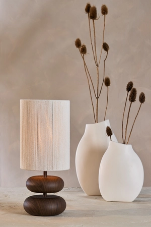 Light & Living Table lamp Ø22x50,5 cm DANIALO wood print d brown+rope cream - afbeelding 5