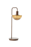 Light & Living Table lamp 30x20x61 cm BAYLIE wood print d brown+brown glass - afbeelding 2