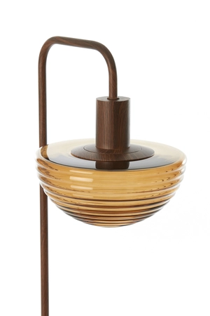 Light & Living Table lamp 30x20x61 cm BAYLIE wood print d brown+brown glass - afbeelding 4