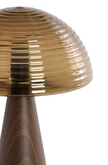 Light & Living Table lamp Ø30x43 cm MUEDA glass brown+wood print d brown - afbeelding 2