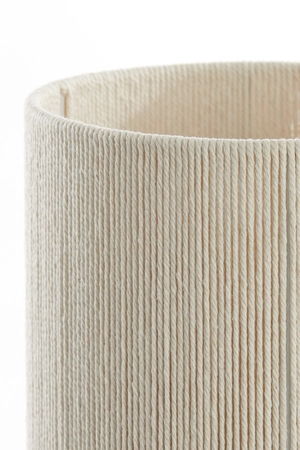 Light & Living Tafellamp Ø22,5x50 cm DANIA hout print naturel+touw crème - afbeelding 5