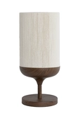 Light & Living Tafellamp D22.5x50cm DANIA hout crème - afbeelding 1
