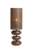 Light & Living Tafellamp D22x67.5cm DANIALO hout bruin - afbeelding 2