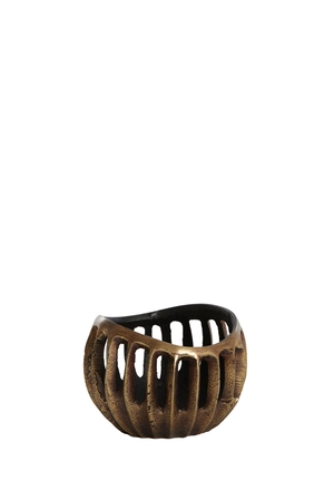 Light & Living Theelicht CHALCO Ø10x8 cm Antiek Brons Zwart - afbeelding 1