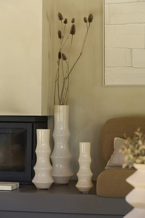 Light & Living Vaas Fiorenza d19h50cm Crème - afbeelding 5